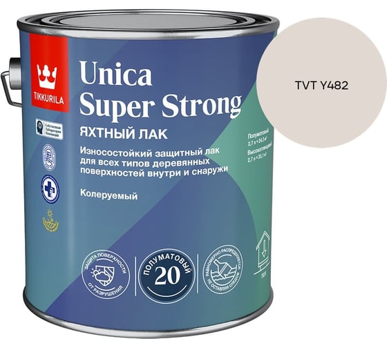 Лак универсальный Tikkurila UNICA SUPER STRONG EP п/мат 2,7л 700014012_TVT Y482