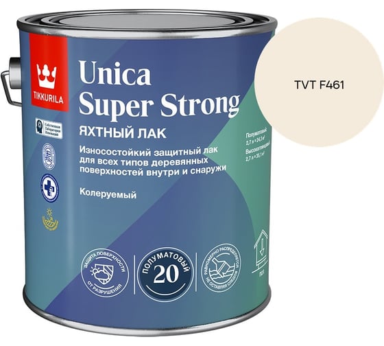 Лак универсальный Tikkurila UNICA SUPER STRONG EP п/мат 2,7л 700014012_TVT F461
