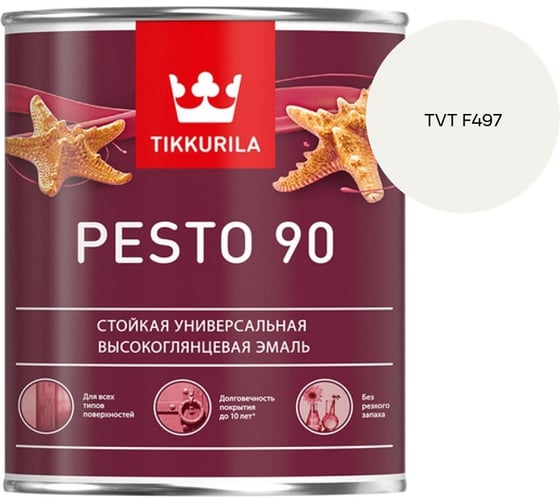 Эмаль Tikkurila PESTO 90 A в/гл 0,9л 700001076_TVT F497