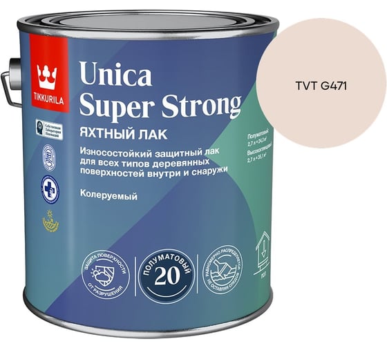 Лак универсальный Tikkurila UNICA SUPER STRONG EP п/мат 2,7л 700014012_TVT G471