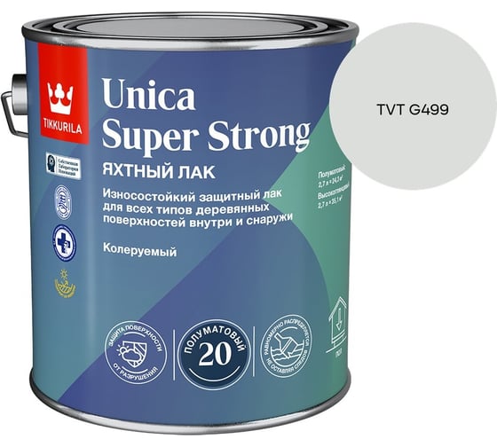 Лак универсальный Tikkurila UNICA SUPER STRONG EP п/мат 2,7л 700014012_TVT G499