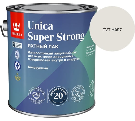 Лак универсальный Tikkurila UNICA SUPER STRONG EP п/мат 2,7л 700014012_TVT H497