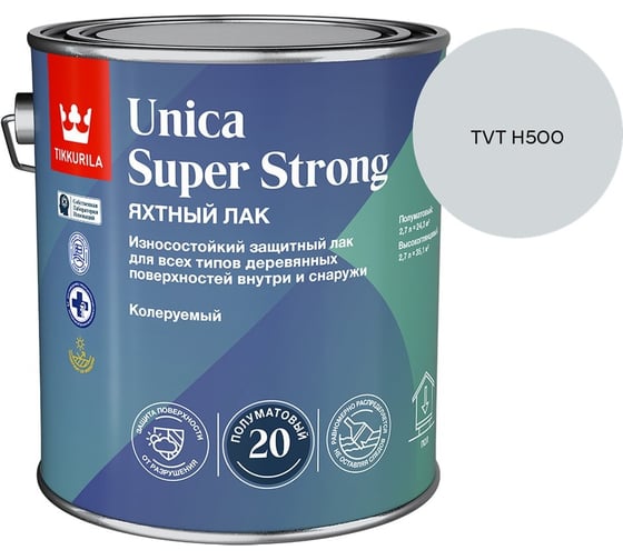 Лак универсальный Tikkurila UNICA SUPER STRONG EP п/мат 2,7л 700014012_TVT H500