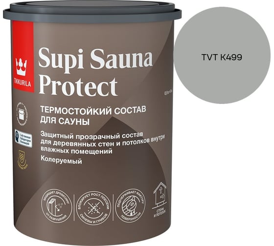Состав для сауны Tikkurila SUPI SAUNA PROTECT EP п/мат 0,9л 700014050_TVT K499