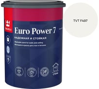 Краска интерьерная стойкая к мытью Tikkurila EURO POWER 7 A мат 0,9л 700001118_TVT F497