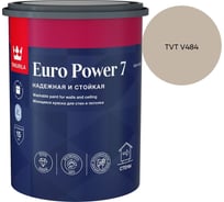 Краска интерьерная стойкая к мытью Tikkurila EURO POWER 7 A мат 0,9л 700001118_TVT V484
