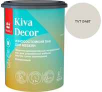 Лак акрилатный Tikkurila KIVA DECOR EP полуматовый 0,9л 700014237_TVT G487