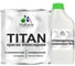 Эпоксидная краска MALARE 2К TITAN универсальная, двухкомпонентная влагостойкая высокопрочная износостойкая, RAL 3015, светло-розовый, глянцевая, 1 кг + 0,12кг отвердитель ЭКУН3015Г0100 1