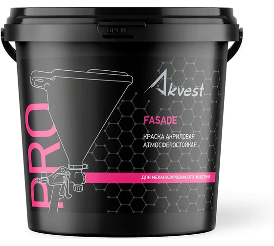 Фасадная акриловая краска Akvest PRO FASADE 7 кг 111117-00001