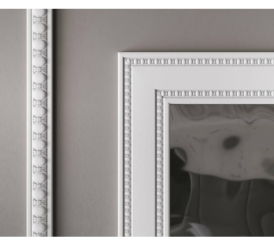 Молдинг Cosca Decor интерьерный багет, 20 мм, белый матовый СПБ048163