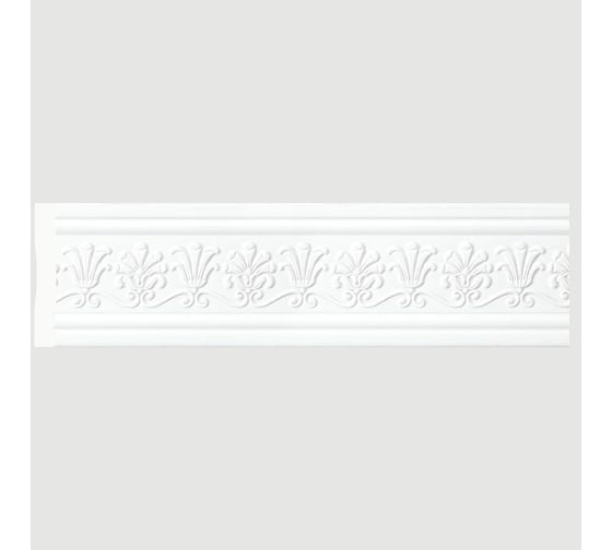 Молдинг Cosca Decor 80-4 Пальметта интерьерный багет, белый матовый СПБ048180