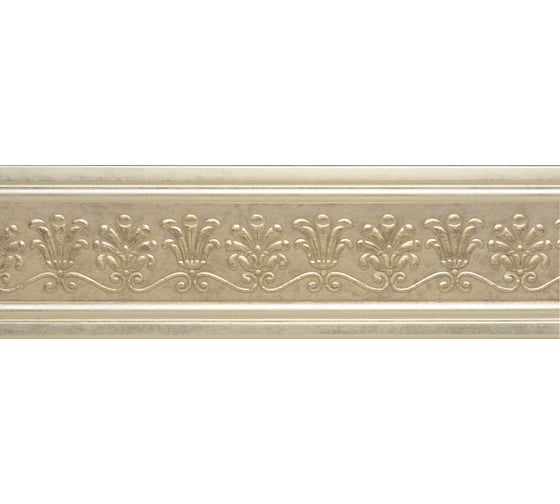 Молдинг Cosca Decor 80-4 Пальметта интерьерный багет, платина СПБ051695