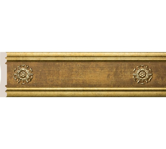 Молдинг Cosca Decor 80-5 Розетка интерьерный багет, античное золото СПБ029409 1