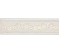 Молдинг Cosca Decor 80-2 Гирлянда цветов интерьерный багет, патина СПБ029396