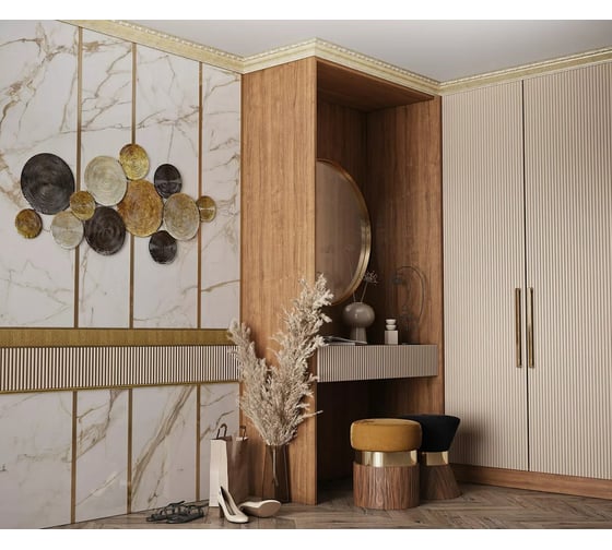 Интерьерный багет Cosca Decor 17 мм, античное золото СПБ030462