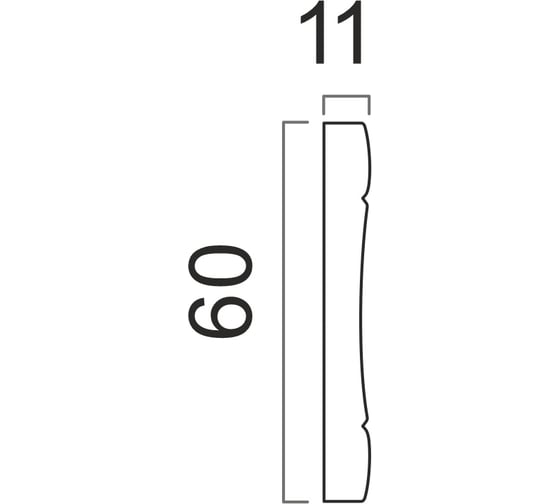 Бордюр Cosca Decor 164-126 интерьерный багет, 60 мм, золото СПБ016705