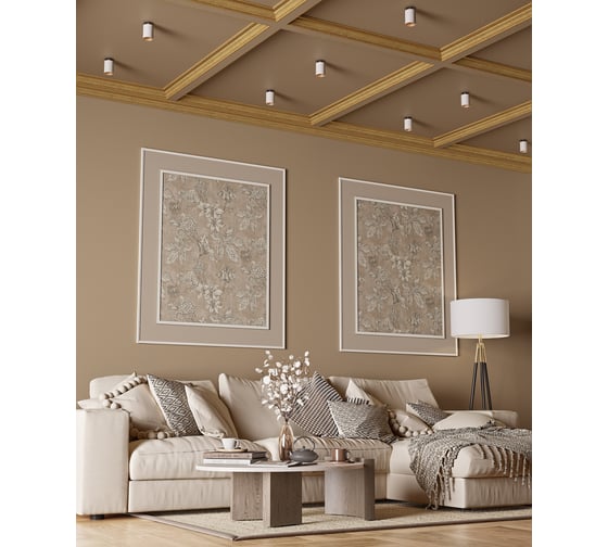 Интерьерный багет Cosca Decor 102-15 25 мм, слоновая кость СПБ019722