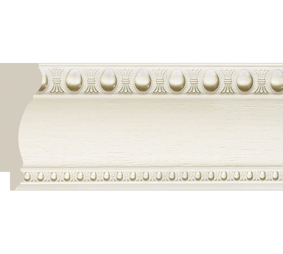 Интерьерный багет Cosca Decor 80 мм, белое дерево СПБ023884 1