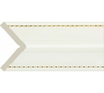 Угол Cosca Decor 70 мм, белый с золотом СПБ023863