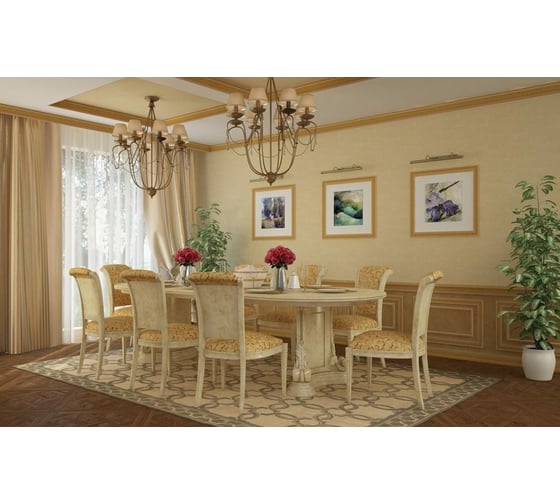 Молдинг Cosca Decor интерьерный багет, 60 мм, золотой СПБ023815