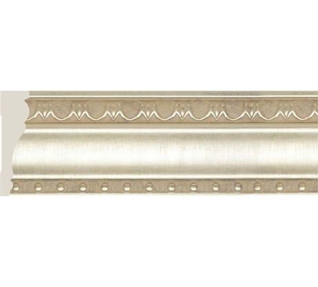 Потолочный плинтус Cosca Decor интерьерный багет, 90 мм, платина СПБ051709