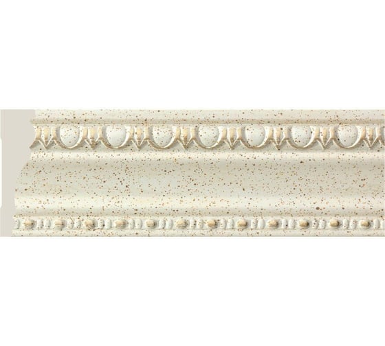 Потолочный плинтус Cosca Decor интерьерный багет, 90 мм, патина СПБ051810