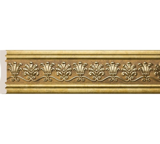 Молдинг Cosca Decor 80-4 Пальметта интерьерный багет, античное золото СПБ029408 1