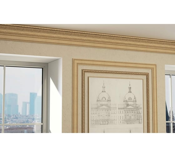 Угол Cosca Decor интерьерный багет, 45 мм, мрамор СПБ057598