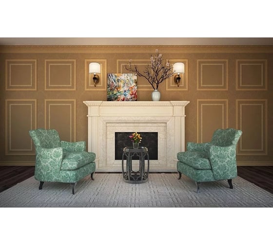 Карниз Cosca Decor 174-5 интерьерный багет, 60 мм, ясень золотистый СПБ016768
