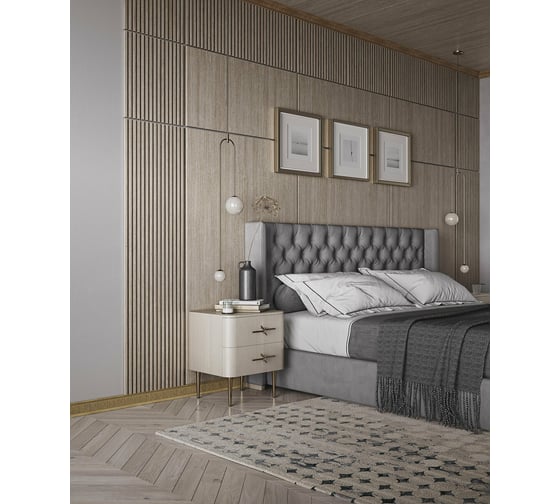 Карниз Cosca Decor 174-5 интерьерный багет, 60 мм, ясень золотистый СПБ016768