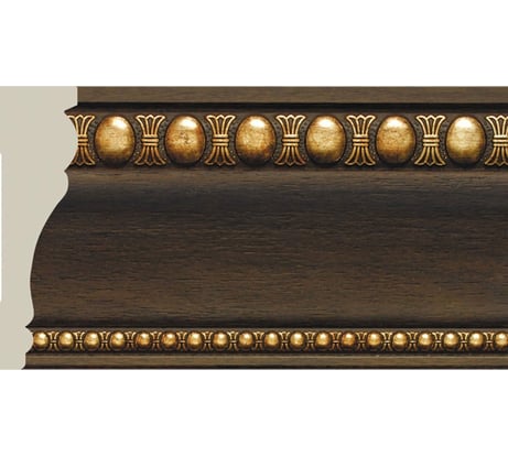 Потолочный плинтус Cosca Decor интерьерный багет, 90 мм, венге СПБ023830