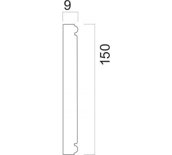 Панель Cosca Decor B15-553 150 мм, античная платина СПБ016808