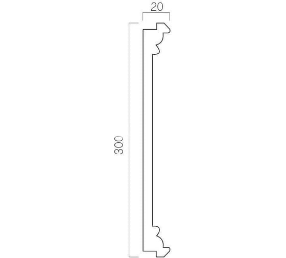 Соединительный элемент Cosca Decor D30-1 интерьерный багет, венге, 300x300 мм СПБ016885