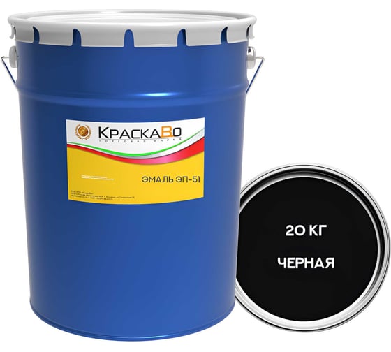 Эмаль МОСКВИЧКА ЭП-51 ЧЕРНАЯ 20кг 4620105775038