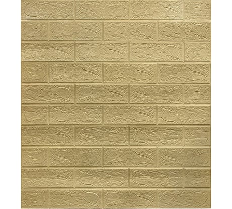 Самоклеящаяся панель GRACE из вспененного ПЭТ, 700x770 мм, Кирпич песочный УТ000073549