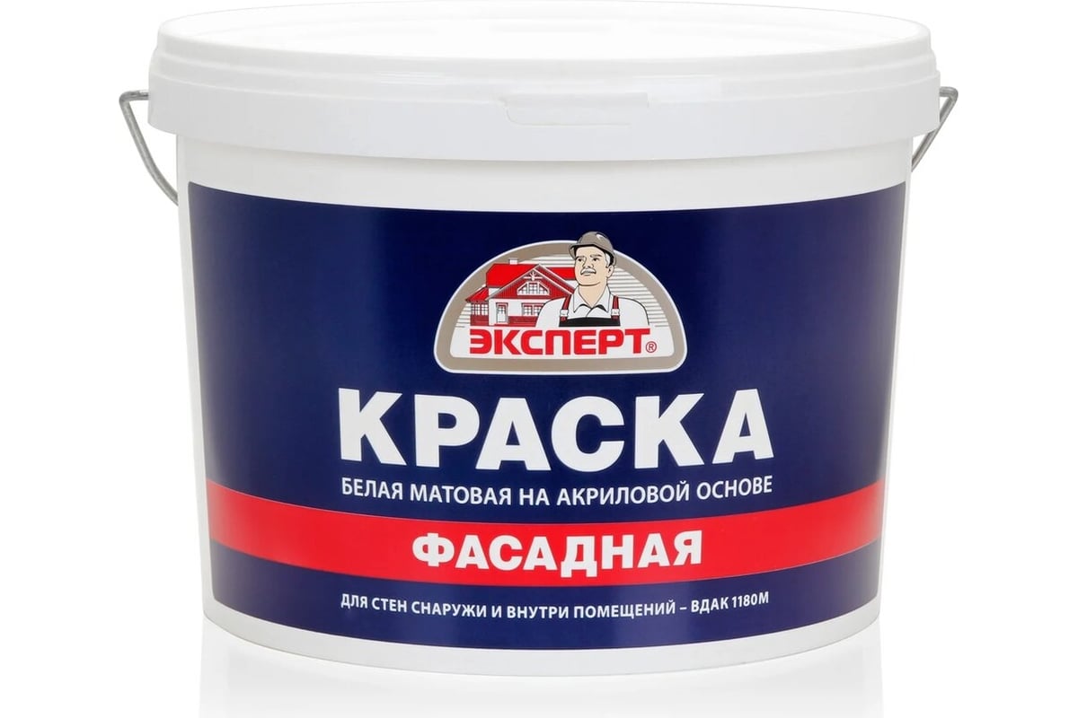 Краска фасадная Эксперт 14кг 9034 - выгодная цена, отзывы, характеристики,  фото - купить в Москве и РФ