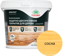 Защитно-декоративный лак для дерева KRONA Аквалак (сосновый лес; 0,9 л) 66363206