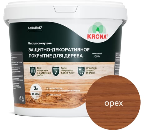 Аквалак KRONA орех 3 л 66365408