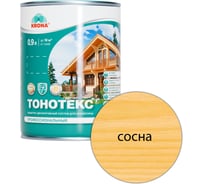 Защитно-декоративный состав для дерева KRONA Тонотекс (сосна; 0,9 л) 66303707