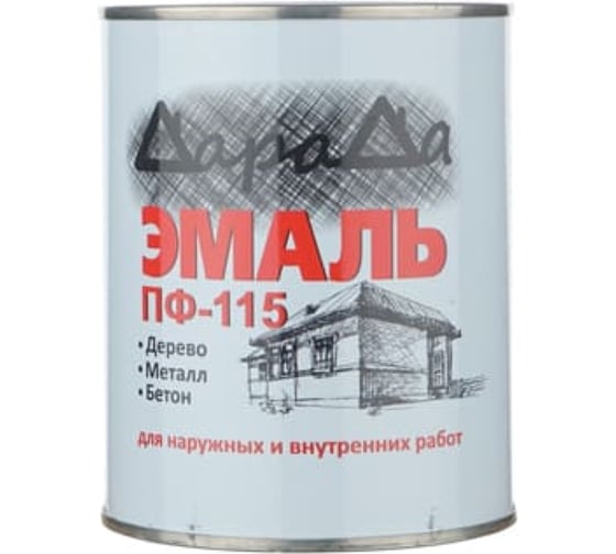 Эмаль ДараДа ПФ-115 коричневая (0,8кг) 00028568