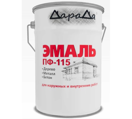 Эмаль ДараДа ПФ-115 серая (6кг) 00021675