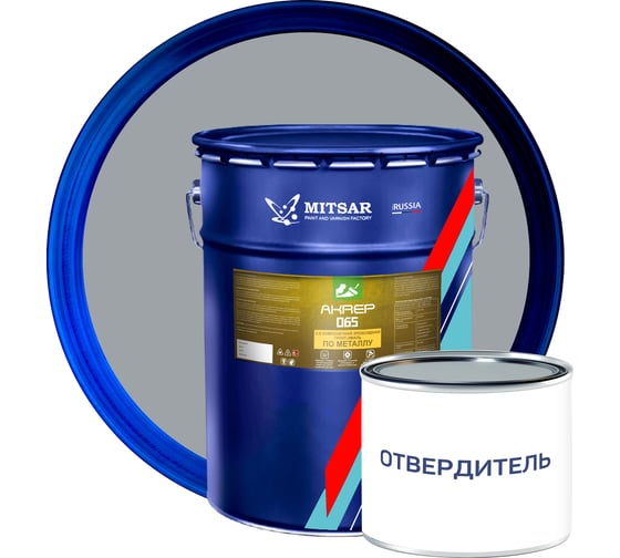 Эпоксидный грунт AKREP -065 (АКРЭП-065) 2К /4,4 кг+0,6 кг/ серый 20934