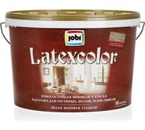 Краска JOBI интерьерная моющаяся LATEXCOLOR 10л 11833