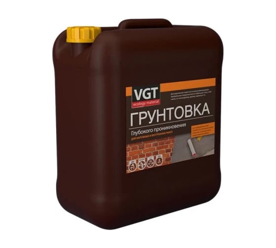 Грунтовка глубокого проникновения для внутренних и наружных работ VGT ВД-АК-0301 (5кг) 1051