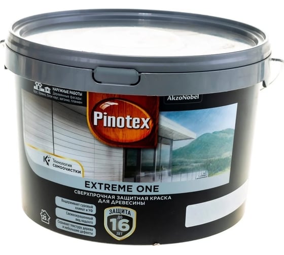Краска для дерева Pinotex Omnitex Extreme One BС 2,35л 50035739