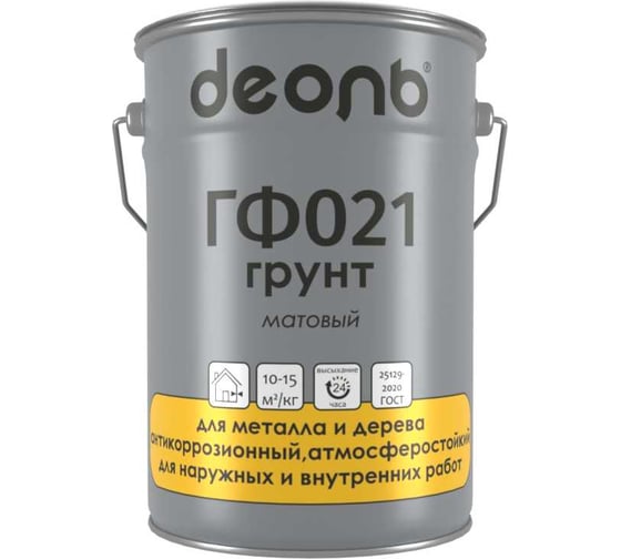 Грунт Деоль ГФ-021 красно-коричневый (6кг) 33441