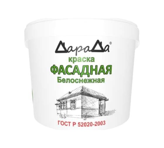 Краска фасадная ДараДа Белоснежная (4,2кг) 23440