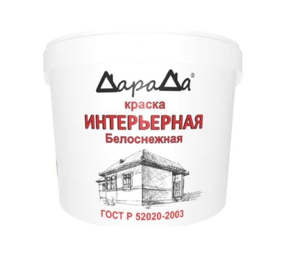 Краска интерьерная ДараДа Белоснежная (4,2кг) 23435