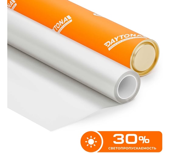 Пленка на окна Daytona Белая матовая 30% (9м х 1.52м) Декоративная защита MP2392152090