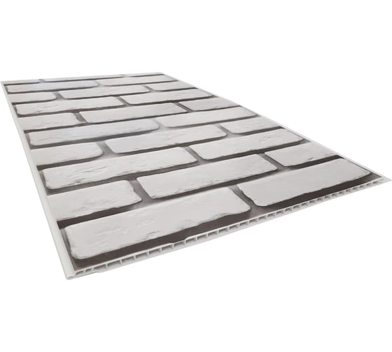 Панель ПВХ STELLA Premium Кирпич Барокко 734, 2.6x0.25 м, Slim 5 мм, 15 шт. ЦБ-00008763 1